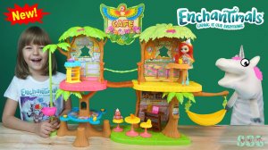 ЭНЧАНТИМАЛС Кафе в джунглях Enchantimals Cafe Собираем домик для кукол
