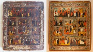 Реставрация иконы Воскресение Господне