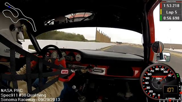 Sonoma Raceway @ Sears Point Porsche Spec911 Lap 1:53.20 w/data смотреть онлайн