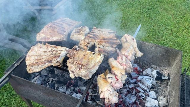 На мангале