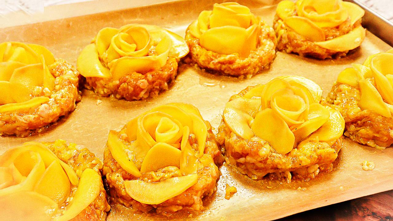 беру фарш и картошку котлеты "праздничные" быстро вкусно смотреть онлайн