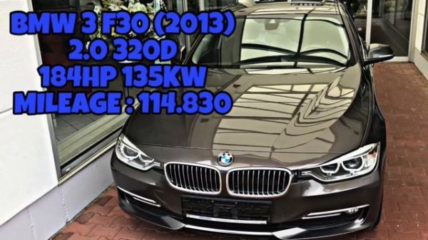 BMW 3-SERIES F30 320D 184HP ENGINE SOUND