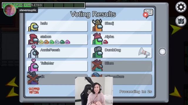 Hafu throws the game in a rare moment- Among Us morning lobby смотреть онлайн