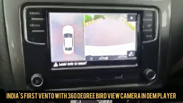 First car in India with 360 degree bird view camera in company headunit. смотреть онлайн
