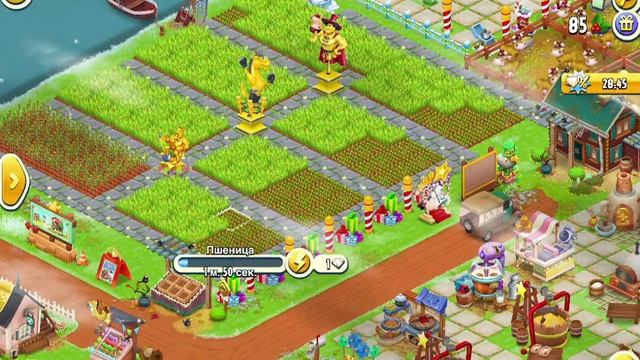 фармим ягоды с пшеницы 136 уровень. Hay Day. смотреть онлайн