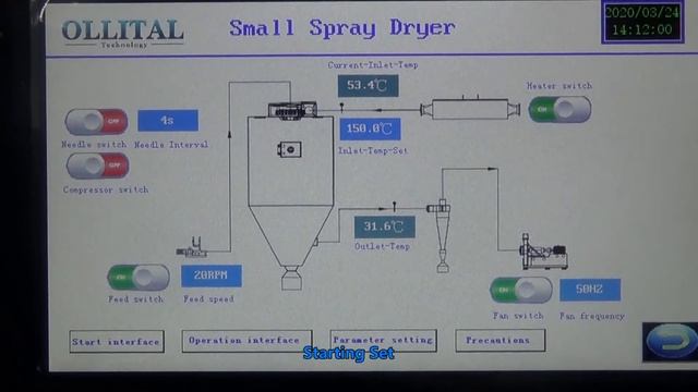 Lab spray dryer installation & experimental video смотреть онлайн