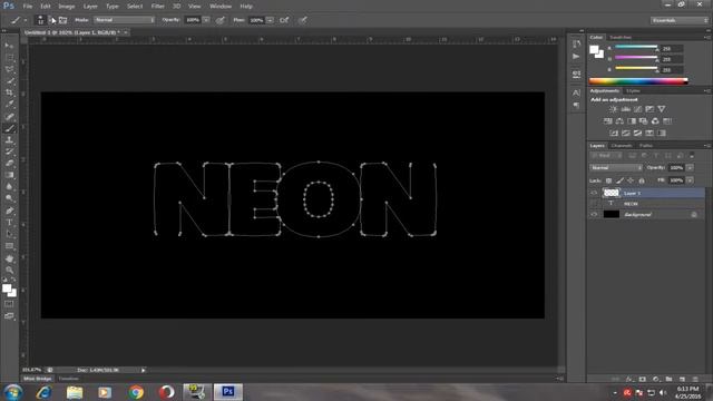KAKO NAPRAVITI NEON TEXT - Photoshop CS6 смотреть онлайн