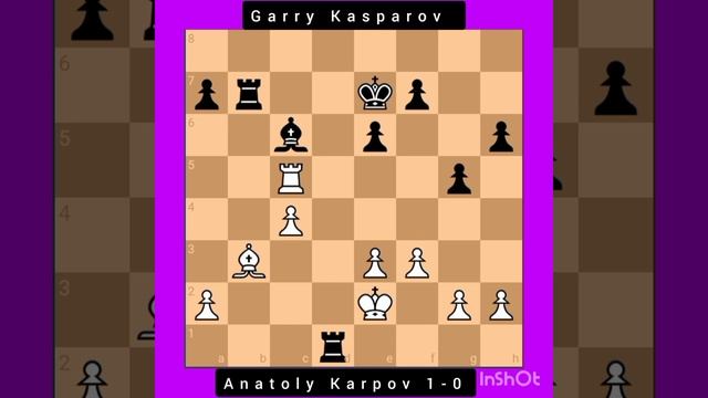 Anatoly Karpov Vs Garry Kasparov, 1985 #chess #chessgame