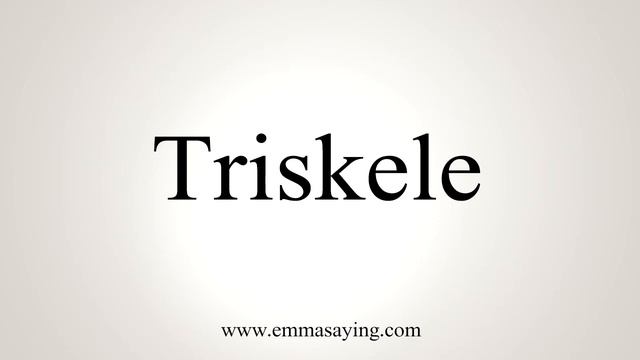 How To Say Triskele смотреть онлайн