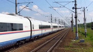 Скоростной поезд “Сапсан” Москва-Санкт-Петербург.