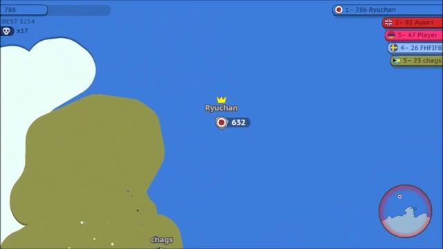 Paper.io 2 (World Conflict) to score 2479 (148th 100%!!!) смотреть онлайн