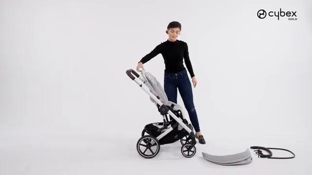 Как снять ткань с прогулочного блока коляски BALIOS S LUX CYBEX