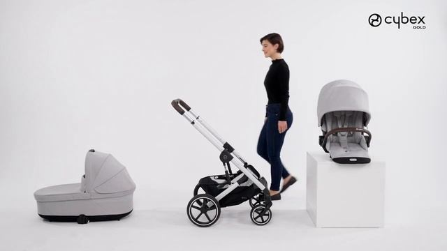 Как прикрепить люльку (спальный блок) на коляску BALIOS S LUX CYBEX