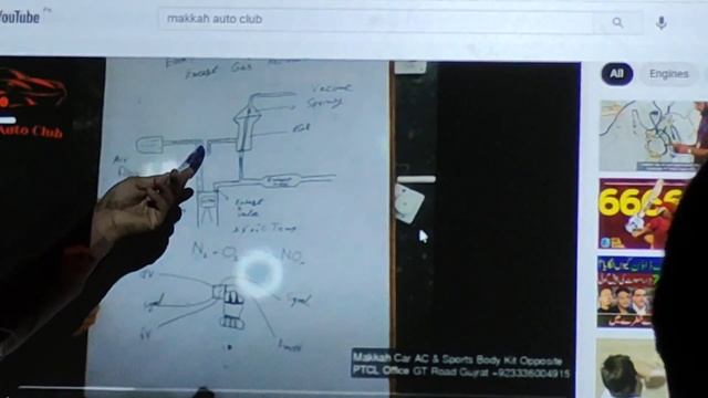 Auto Electrician Course Lecture About EGR Sensor on Projector Screen смотреть онлайн