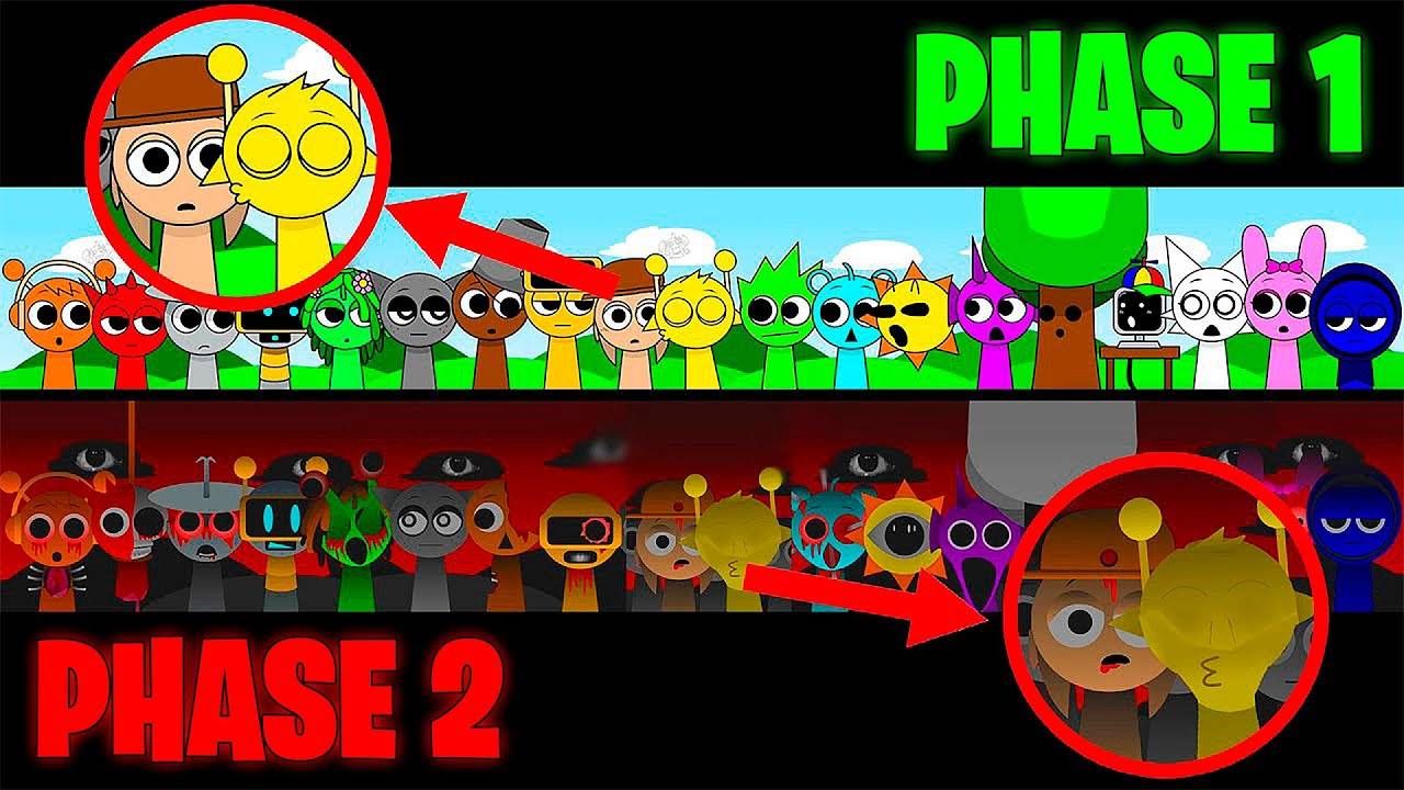 Все реакции и персонажи вместе в Incredibox Sprunki Sinner Edition! Фаза 1 против Фазы 2 смотреть онлайн