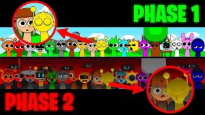 Все реакции и персонажи вместе в Incredibox Sprunki Sinner Edition! Фаза 1 против Фазы 2