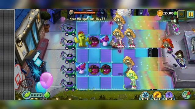 Neon Mixtape Tour Ending - Plants vs Zombies 2 смотреть онлайн