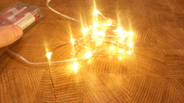 Gearbest 3M 30 LEDs Copper Wire Fairy String Light AA Battery - WARM WHITE LIGHT смотреть онлайн