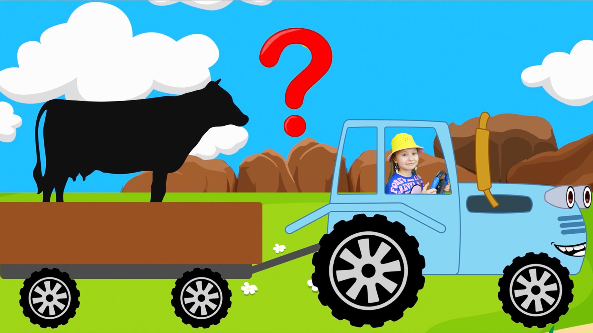 Синий трактор едет по полям - Сборник детских песенок смотреть онлайн