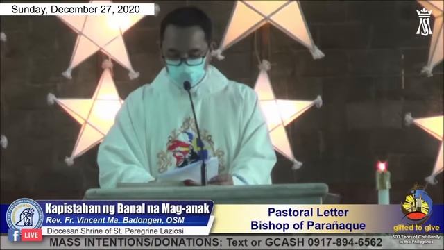 2PM Sunday Healing Mass | December 27, 2020 смотреть онлайн
