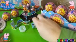 Свинка Пеппа  Чупа Чупс шоколадные шары новинка 2015/Peppa Pig Chupa Chups surprise Kinder Surprise