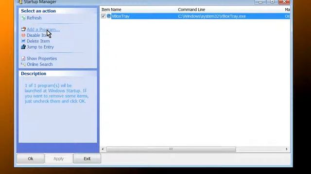 Startup Manager v.1.23_portable-Eng смотреть онлайн
