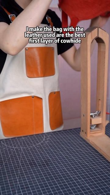 Red color handmade leather bucket bag, how do you like? 🥰🥰🥰 смотреть онлайн