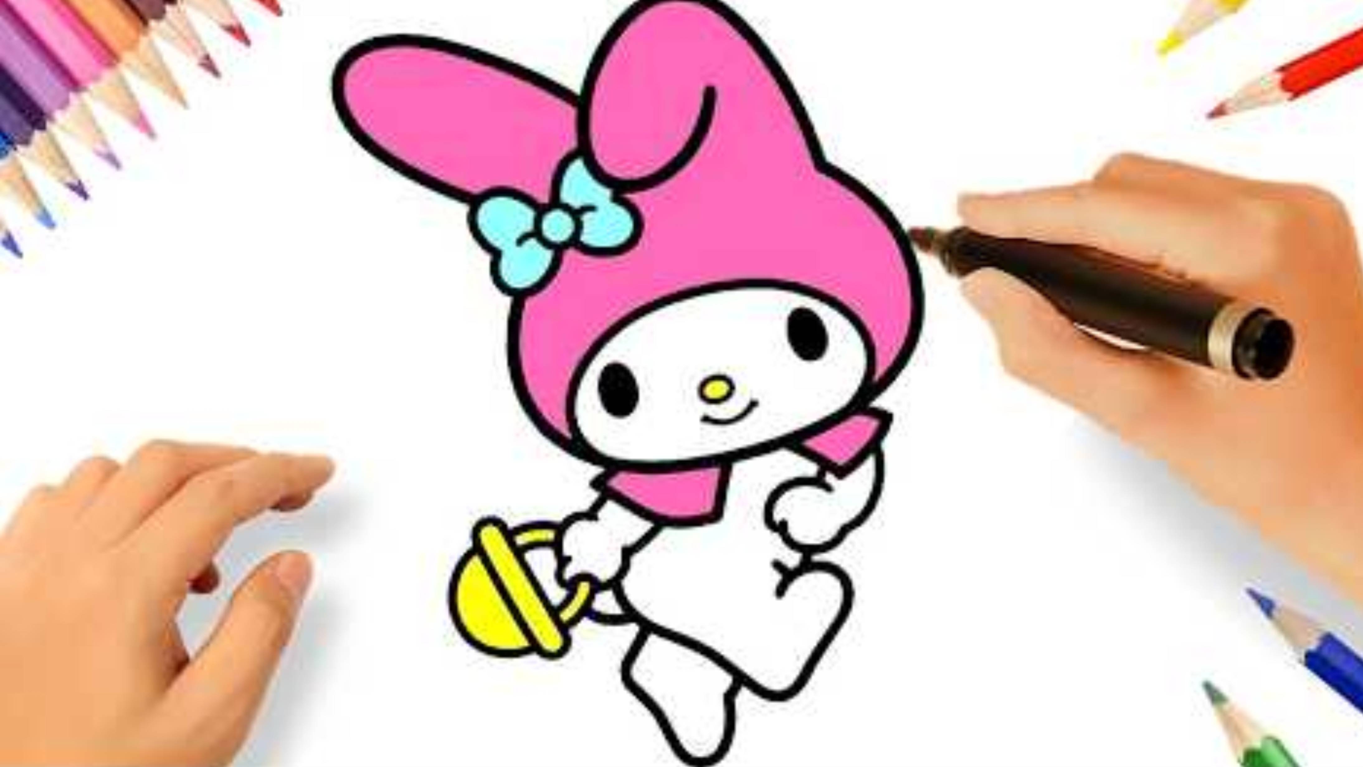 CÓMO DIBUJAR A MY MELODY 🐰🎀 SANRIO