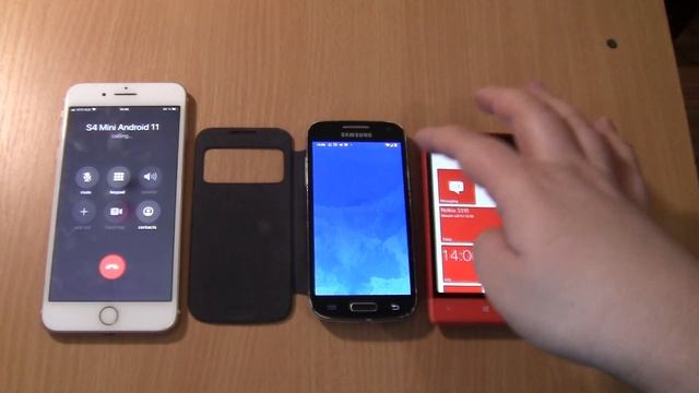 Incoming Call & Outgoing Call At The Same Time Iphone 7 Plus+Samsung Galaxy S4 Mini +Nokia 3310+htc