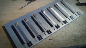 Изготовление цельной голосовой планки баса(включая наклёпку голосов)