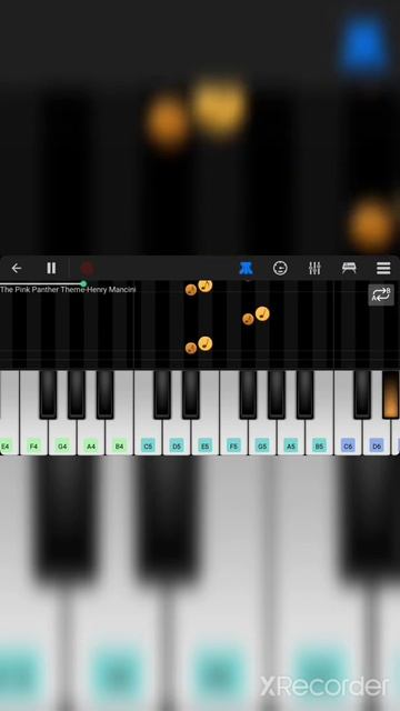 pink panther theam on mobile piano 🍑😂😃 смотреть онлайн