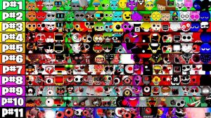 Все новые настоящие фазы 1–11 в Incredibox Sprunki Together — персонажи «все в одном»