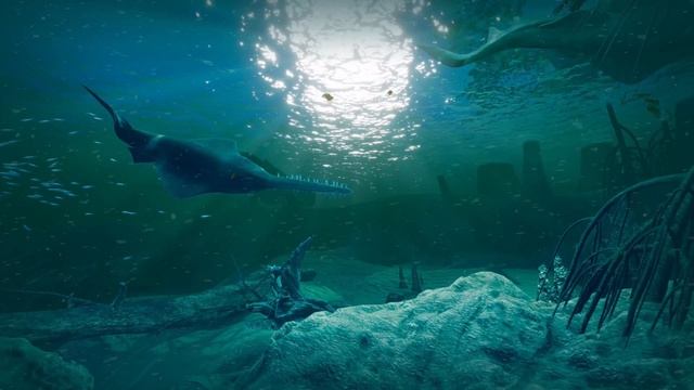 Spinosaurus & Onchopristis / Morocco, 95 million years ago смотреть онлайн