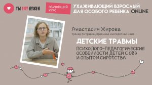 ДЕТСКИЕ ТРАВМЫ. ПСИХОЛОГО-ПЕДАГОГИЧЕСКИЕ ОСОБЕННОСТИ ДЕТЕЙ С ОВЗ И ОПЫТОМ СИРОТСТВА