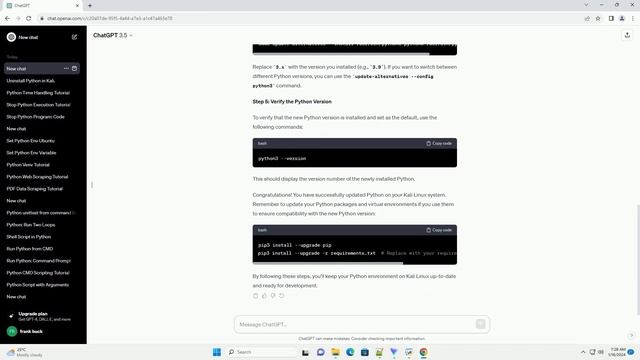 how to update python in kali linux смотреть онлайн