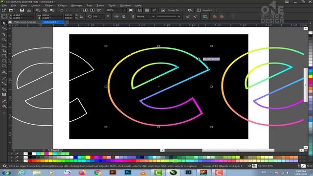 Neon Glowing Effect Video Corel Draw Tutorial for Beginners in Urdu смотреть онлайн