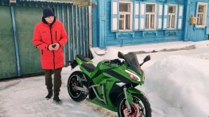 Электромотоцикл 4кВт самодельные защитные дуги. Финал.