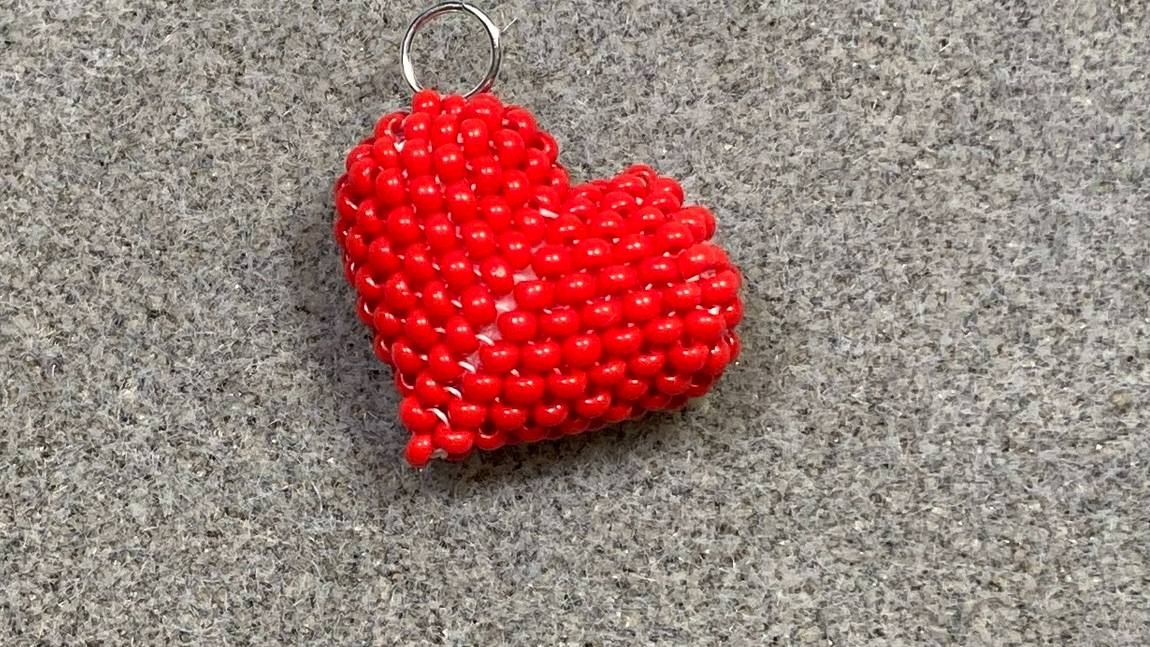 Сердечко из бисера