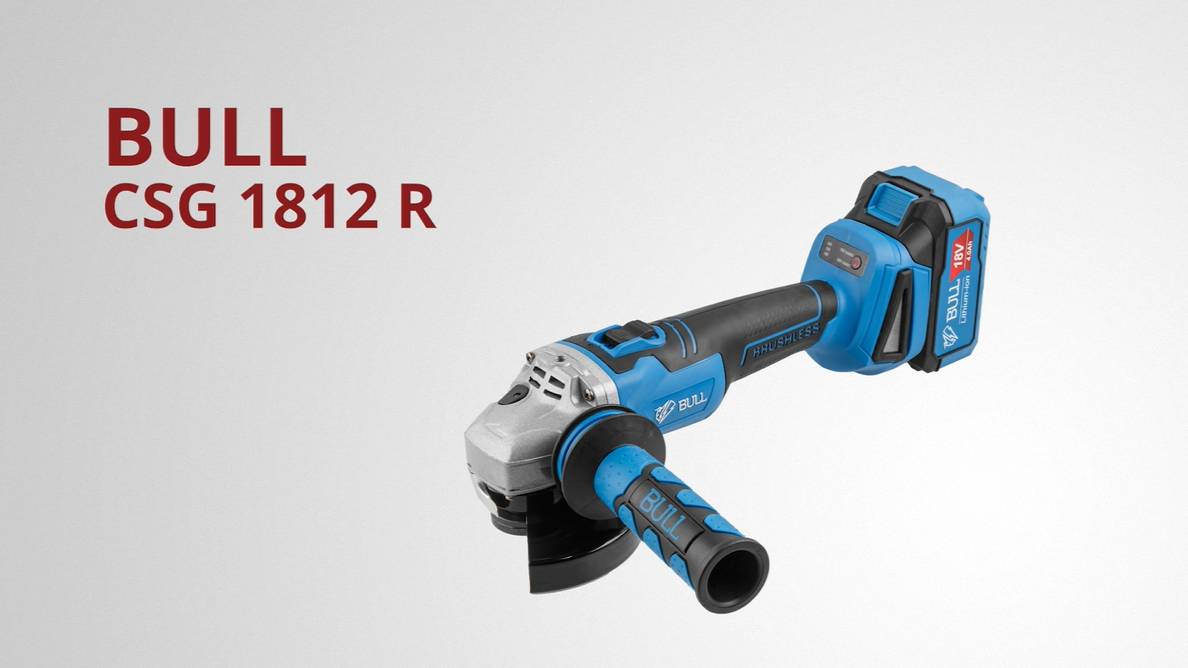 BULL CSG 1812 R Шлифмашина угловая аккумуляторная смотреть онлайн