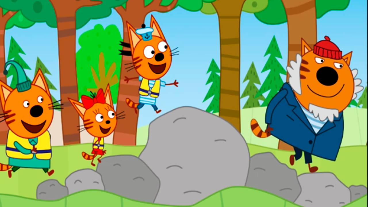 Три Котика 🐶 - Развивающий мультик для детей - Пазл два кота и кошечка (0+) смотреть онлайн