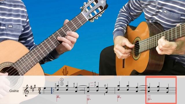 "Красивое небо" - мексиканская народная песня на гитаре смотреть онлайн