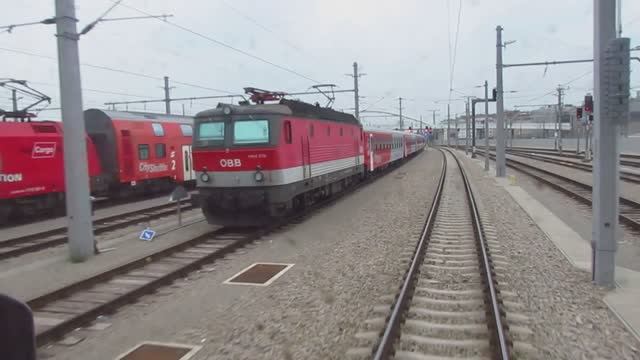 Проход железнодорожного узла Вена (Австрия) смотреть онлайн