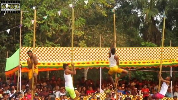 ৩০ ফুট লম্বা পিচ্ছিল বাঁশ থেকে পতাকা আনা, স্কুলের বার্ষিক ক্রীড়া প্রতিযোগিতা ২০২০ | Annual Sports 20