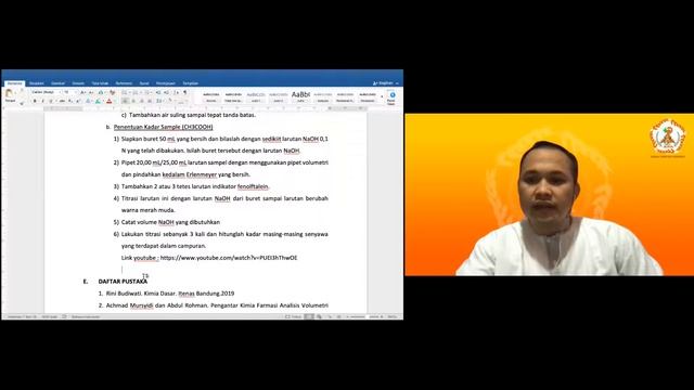 Praktikum kimia Dasar dan farmasi fisika 5 April 2022 смотреть онлайн