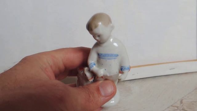 Мальчик с лошадкой ЛФЗ , фарфор смотреть онлайн