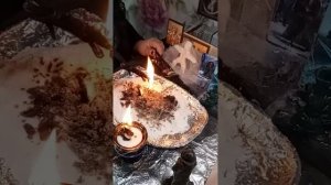 Ритуал. Снимаем  чёрную накидку.