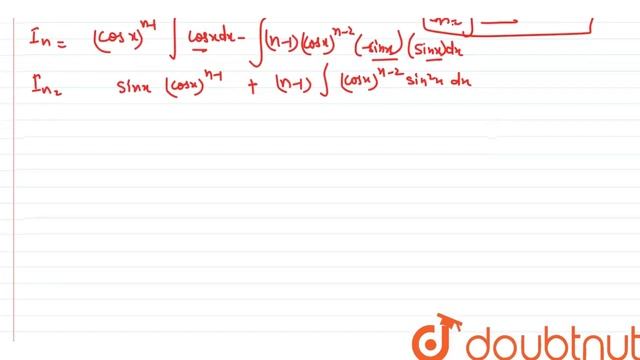 Obtain the reduction formula for `intcos^(n)xdx` смотреть онлайн