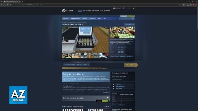 How To Play Supermarket Simulator on Steam (2025) смотреть онлайн