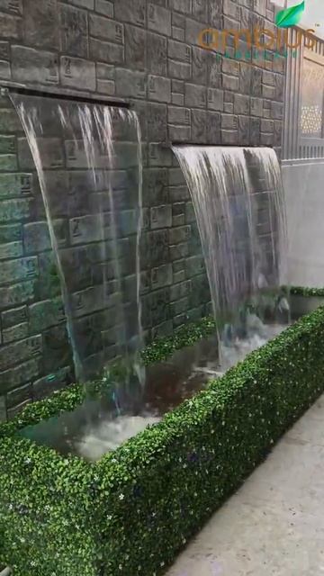 Water film fountainwater body cascade #waterfall #watercascade #waterfountain #moderngarden #garden смотреть онлайн