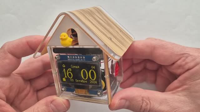 Перезалив с Youtube - Часы c Кукушкой на модуле JQ8900 и Oled 1.54 смотреть онлайн